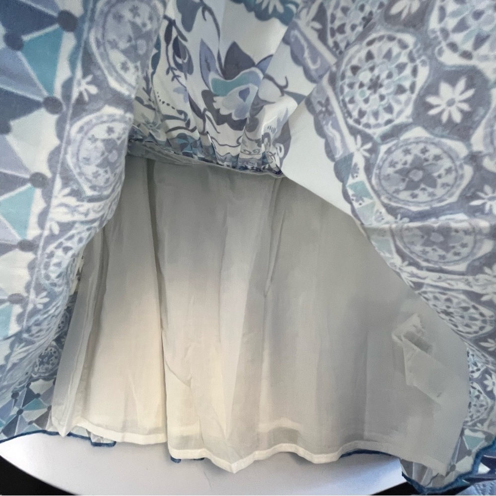 Desigual Floral Blue and White Mini Dress Size 38 or Small - Picture 9 of 13
